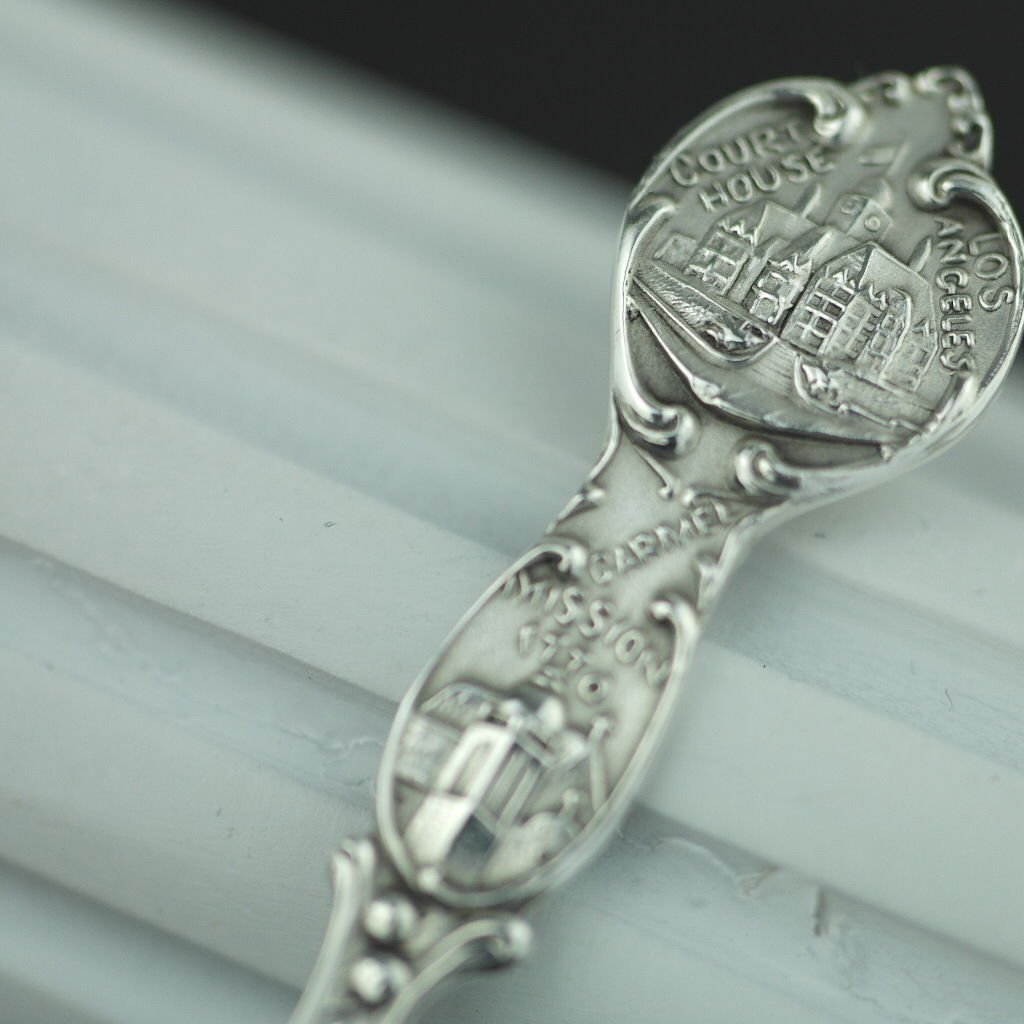 Antiker Löffel aus Sterlingsilber, Kalifornien, Los Angeles, 1814, Eureka, 1770