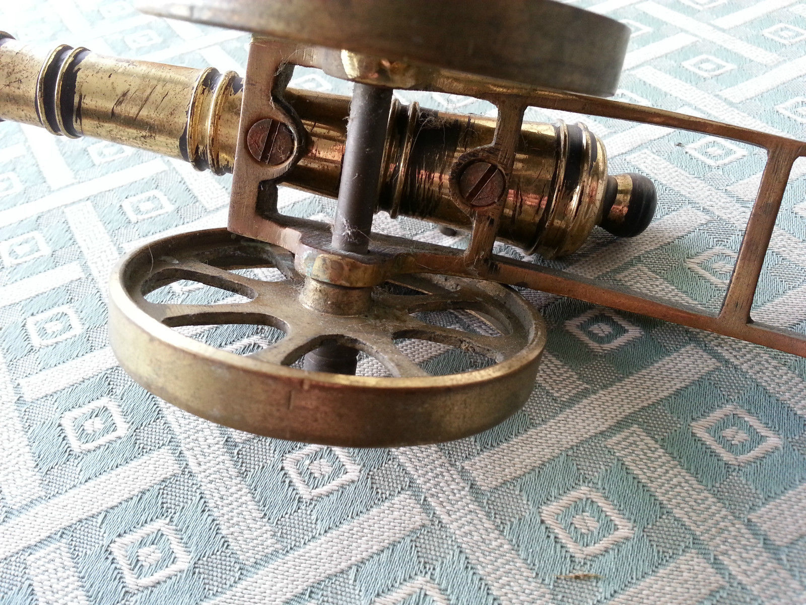 Vintage model Antique cannon brass statue made in British Empire