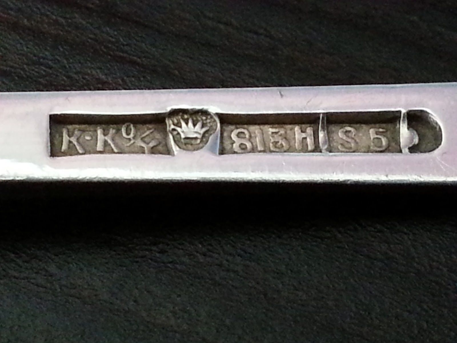 Antigua salsa toddy de cucharón de plata maciza chapada en oro de 1923 Finlandia