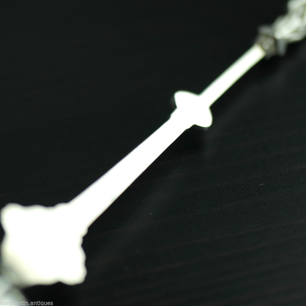 Antique 19thC HANAU sterling silver large anointing spoon