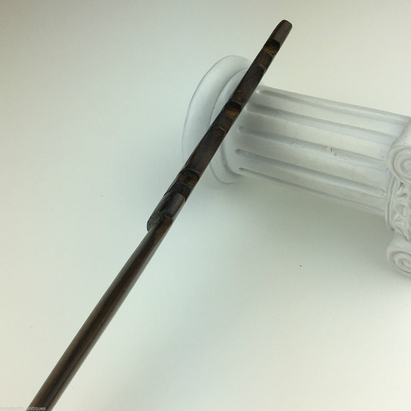 Vintage African solid wood hand carved letter opener / page turner