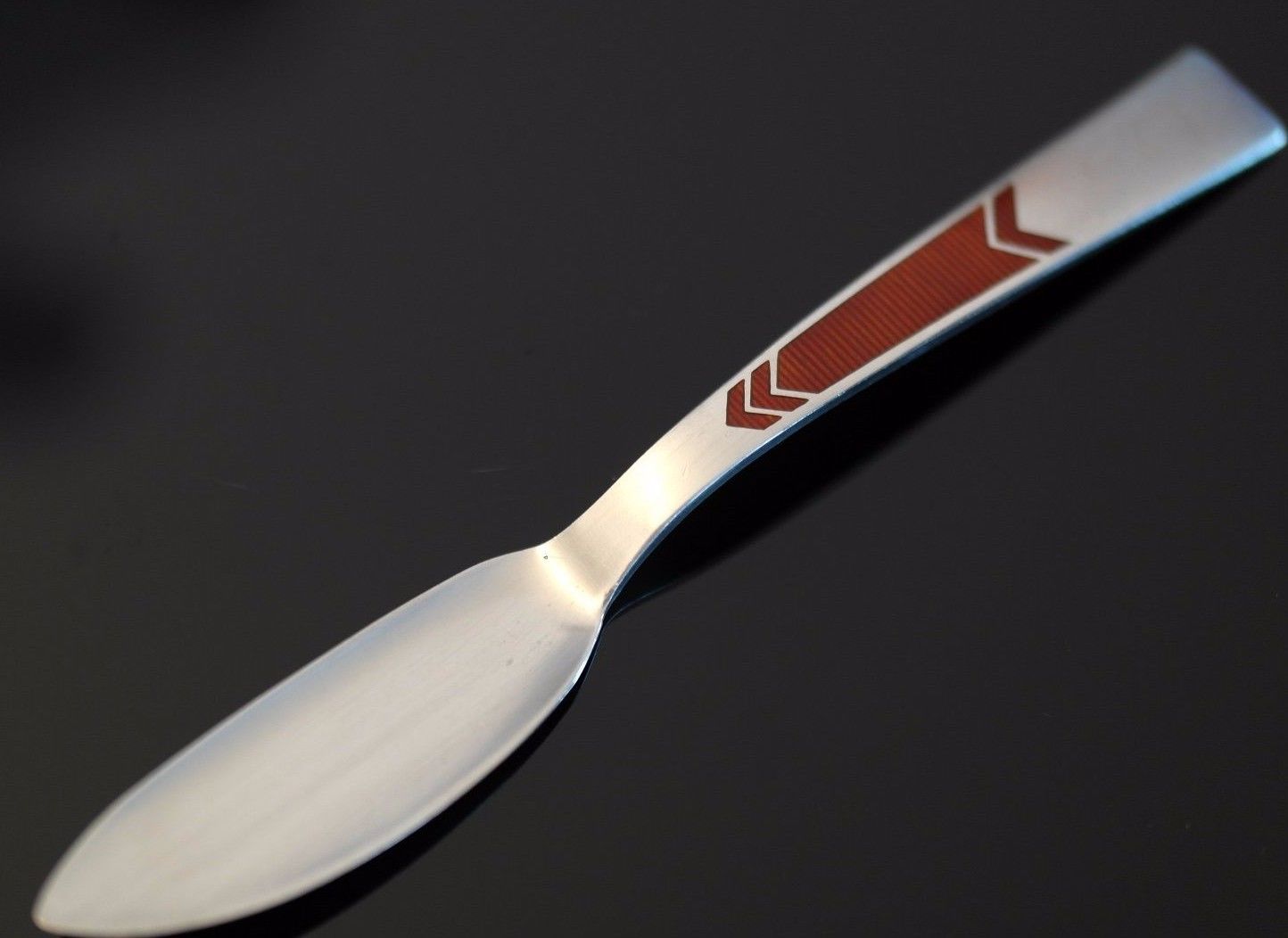 Vintage USSR enamel solid silver butter knife 88 э✰916