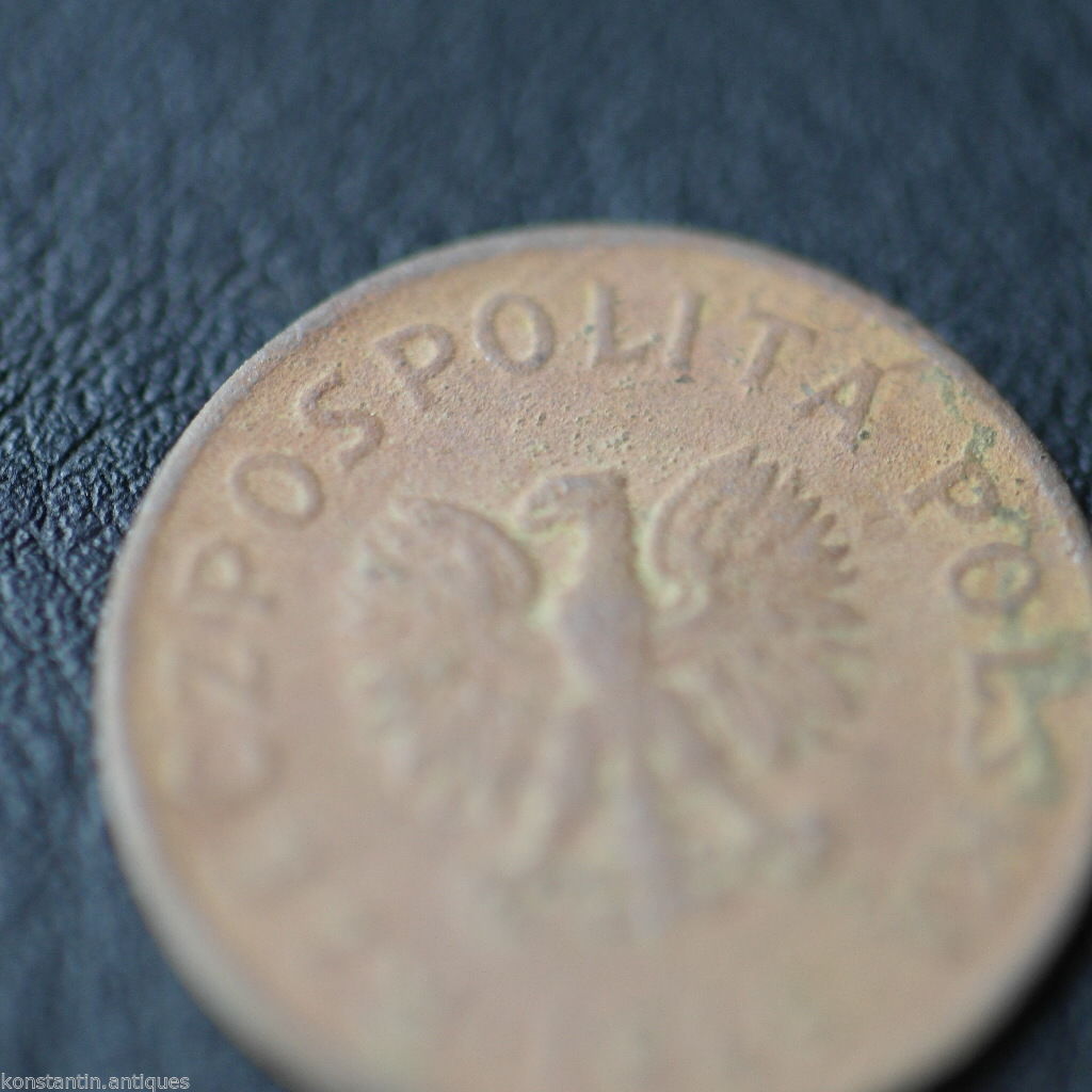 Vintage 1949 coin 20 grosze President Bolesław Bierut of Republic of Poland