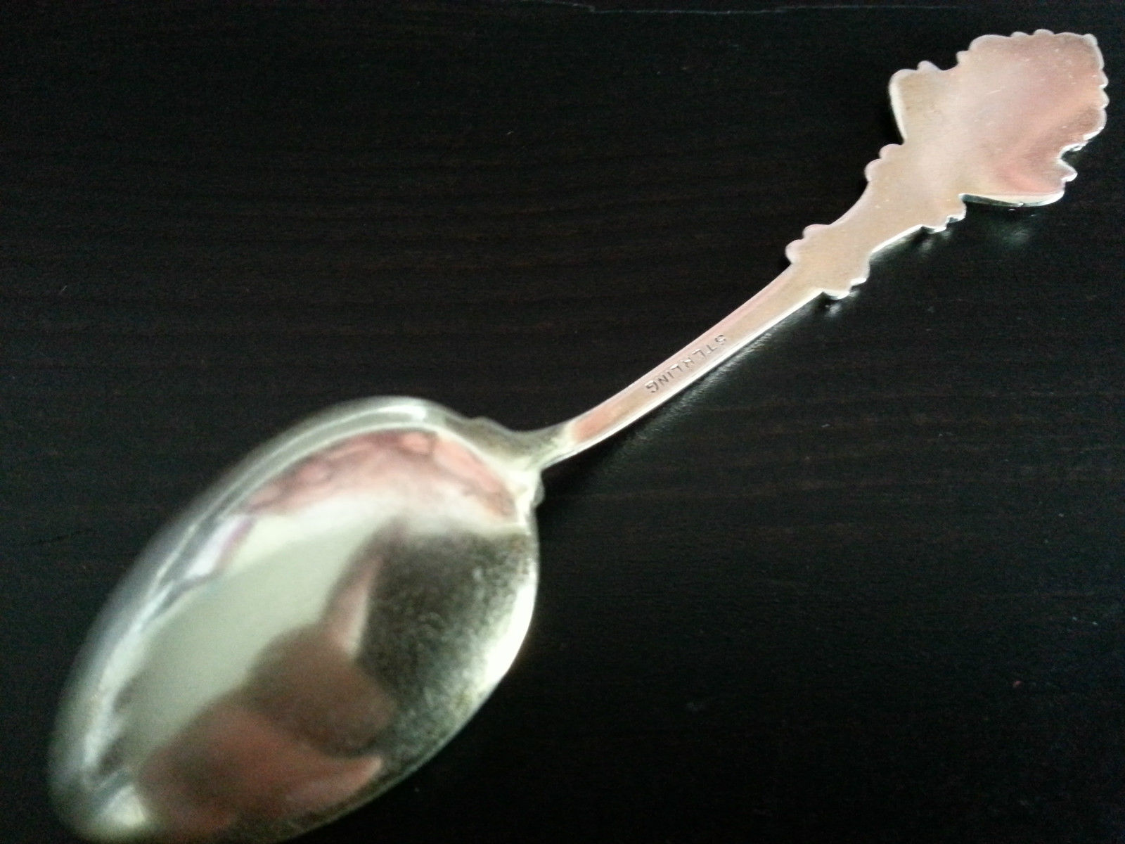 Antique enamel Sterling silver spoon TORONTO Coat of Arms