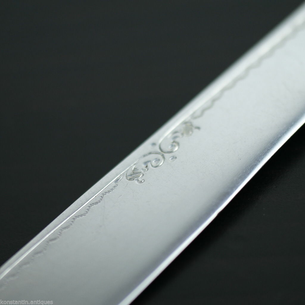 Antique silver plate tale knife mother of pearl Nacre handle British Empire