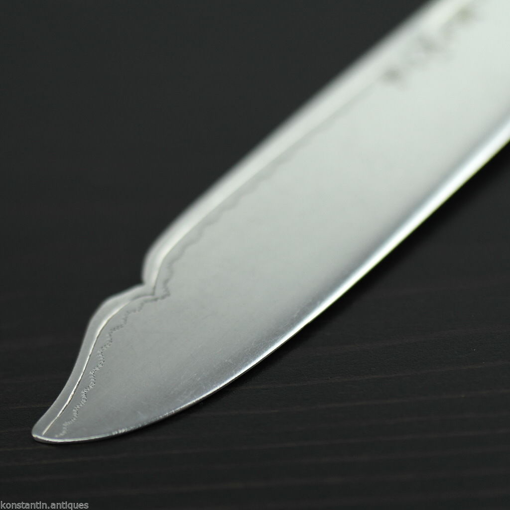 Antique silver plate tale knife mother of pearl Nacre handle British Empire