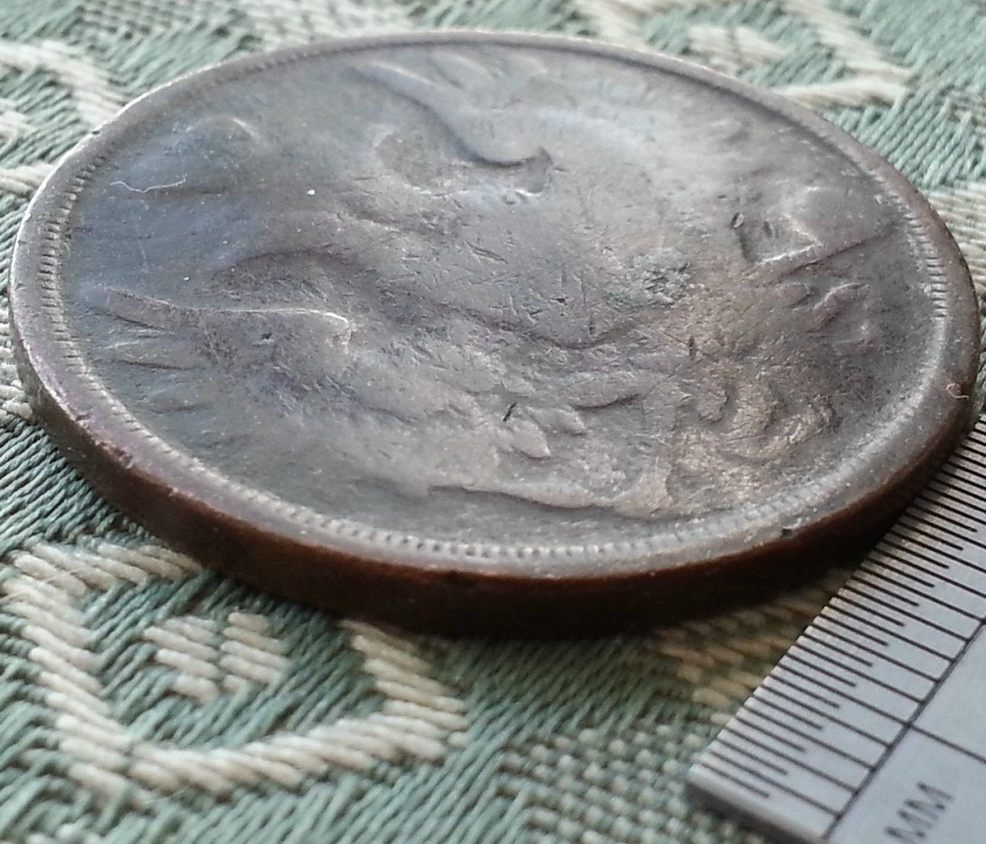 Antike Münze von 1851, 3 Kopeken, Kaiser Alexander II. des Russischen Reiches, 19. Jh. SPB