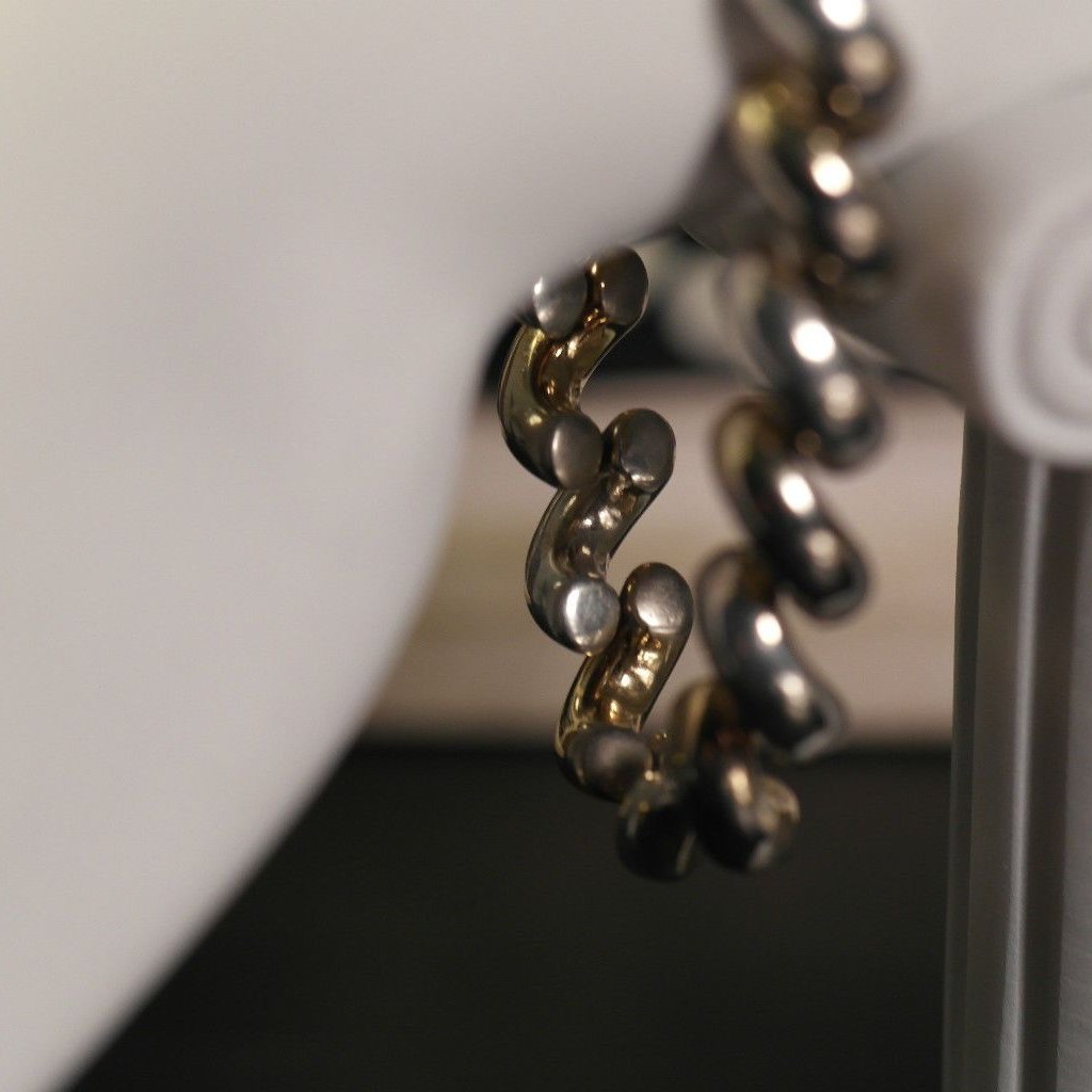 Pulsera vintage de cadena de serpiente de plata de ley ITALIA 925 