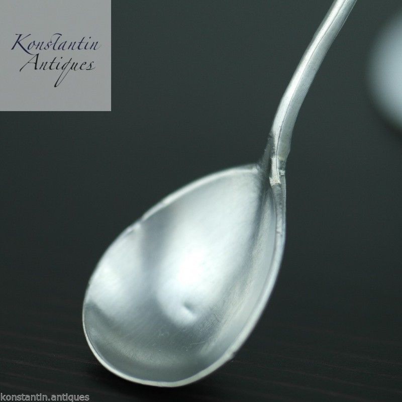 Antique 1894 solid silver spoon Russian Empire 84 Tea Coffee