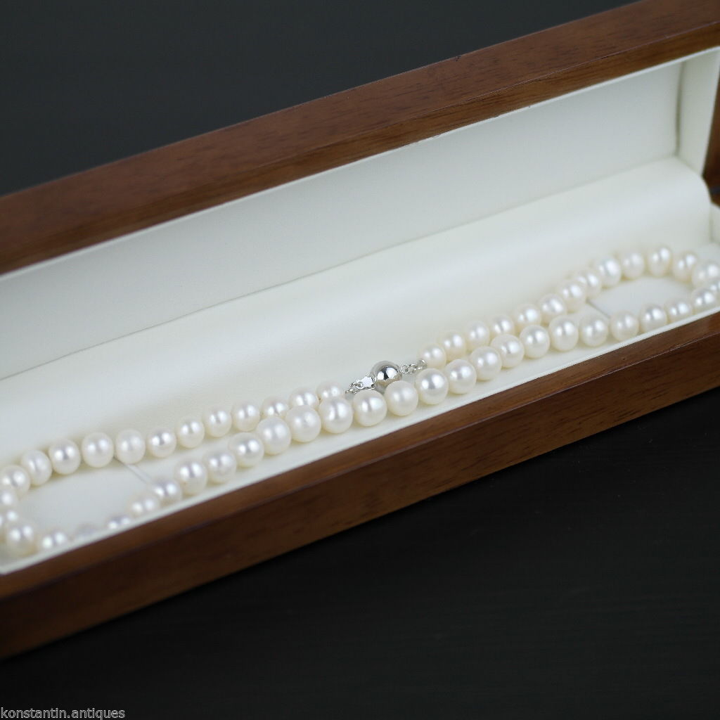 Freshwater Pearls necklace bead clasp sterling silver
