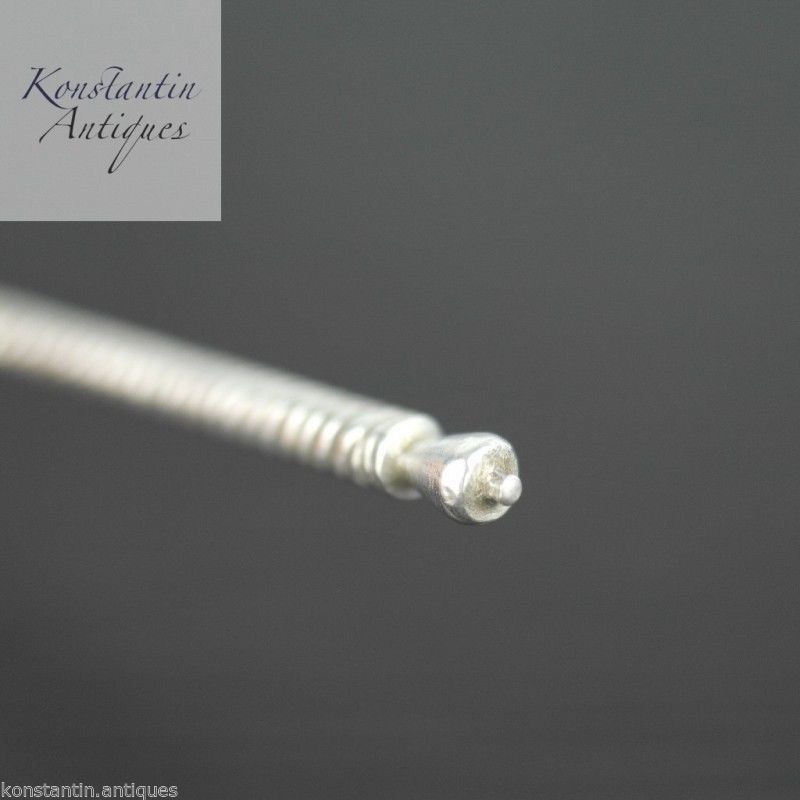 Antigua cuchara de plata maciza de 1894 Imperio Ruso 84 Té Café