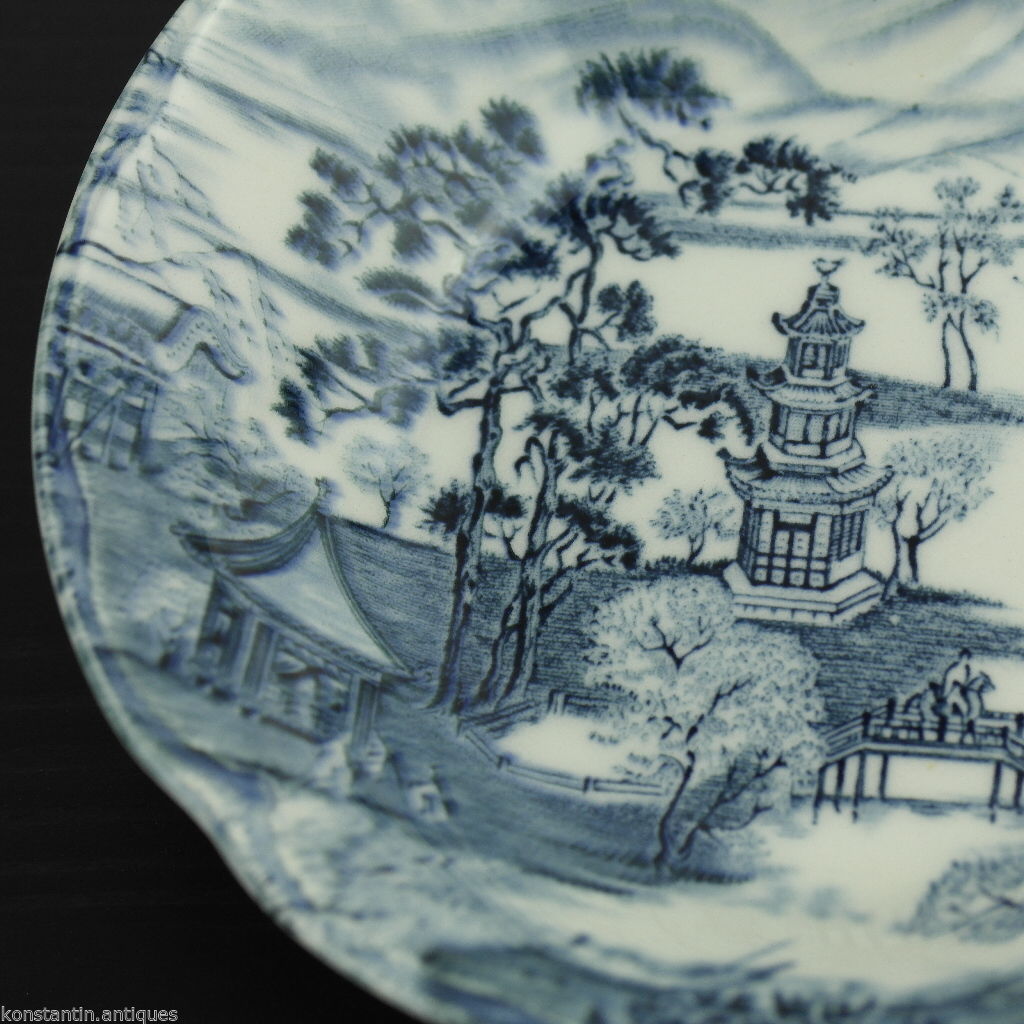 Cuenco de porcelana vintage Johnson Bros China Jardín Encantado