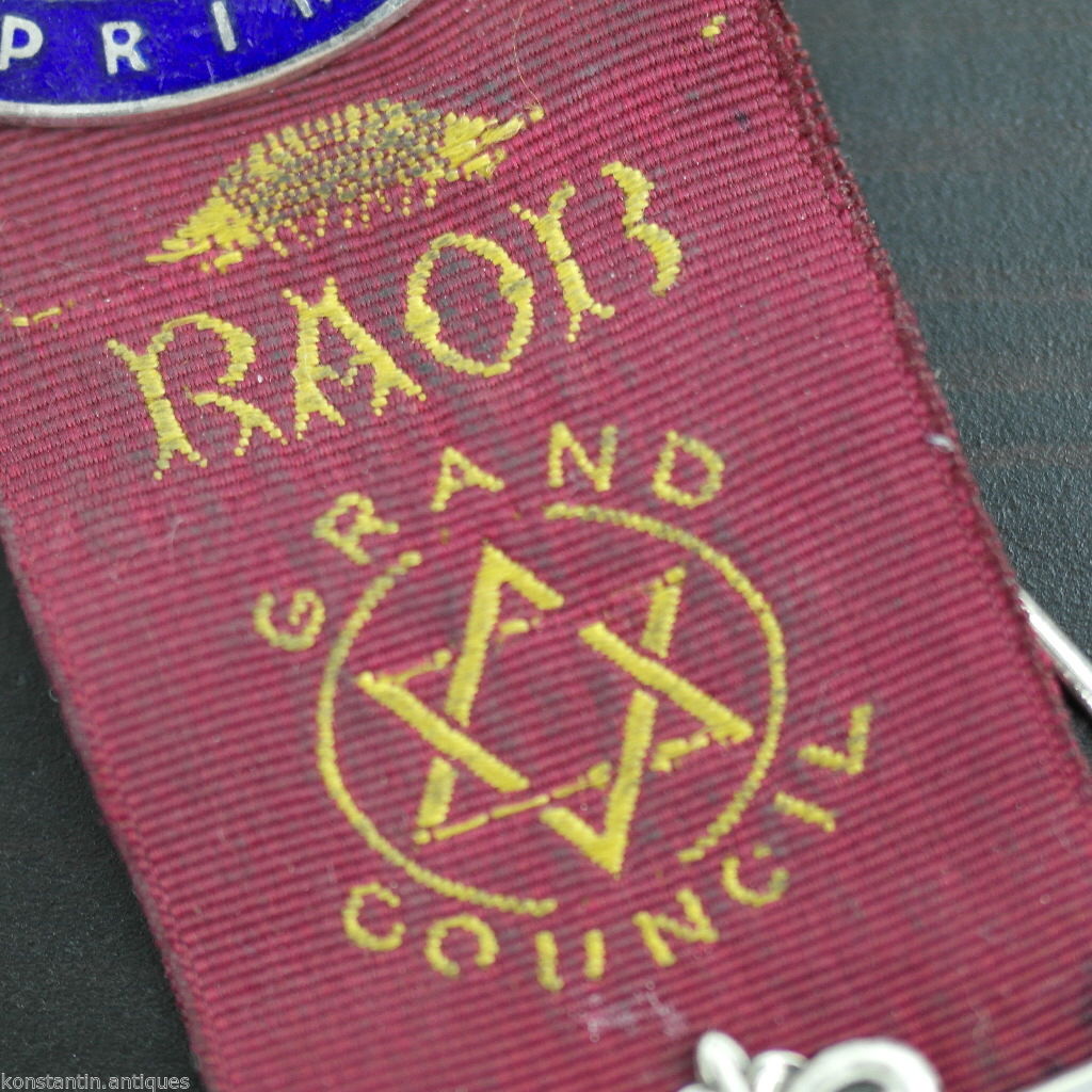 Medalla de plata de ley vintage de 1960 Londres L Simpson PRIMO RAOB Wyvern