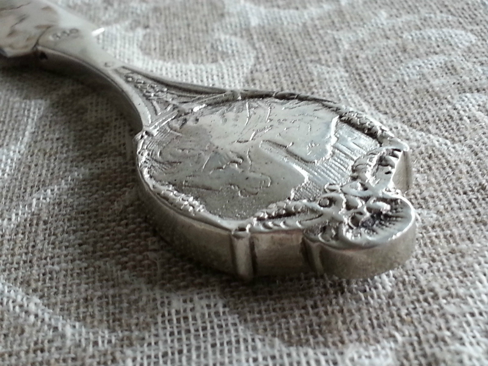 Abrecartas antiguo de plata maciza 800 Estilo clásico alemán