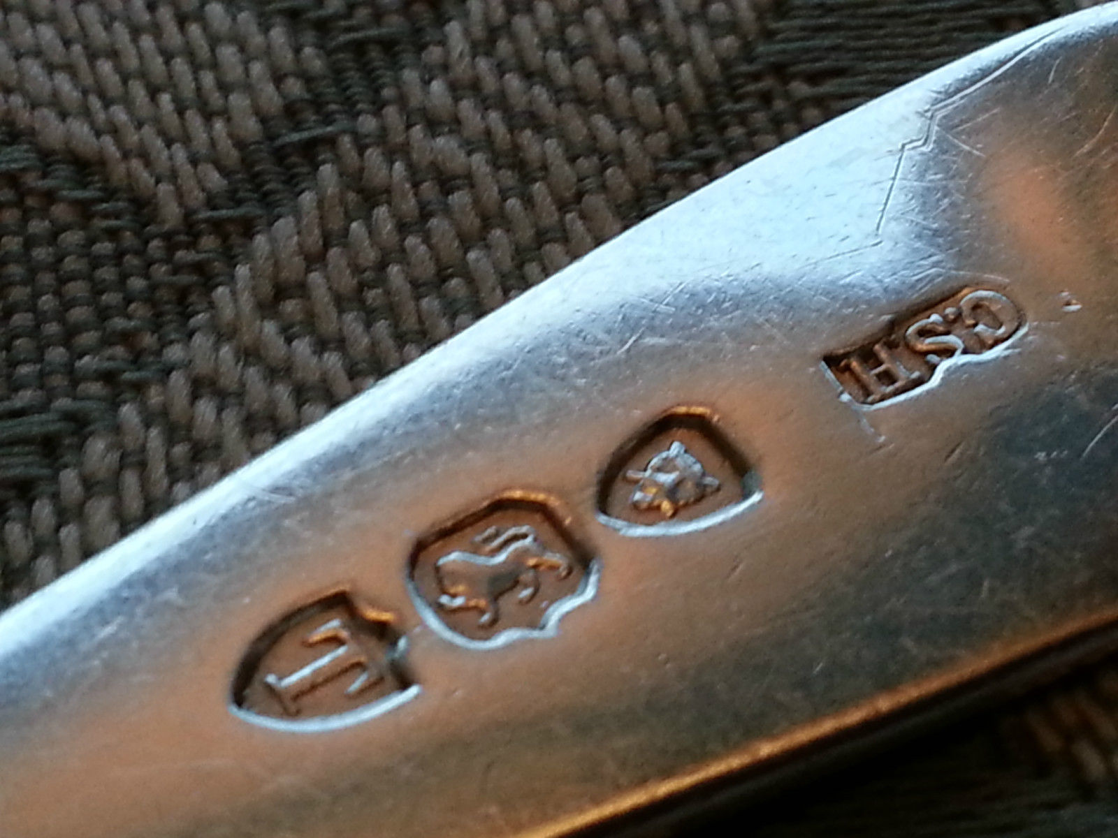 Antigua cuchara de plata de ley de 1894 Imperio Británico raro Londres 