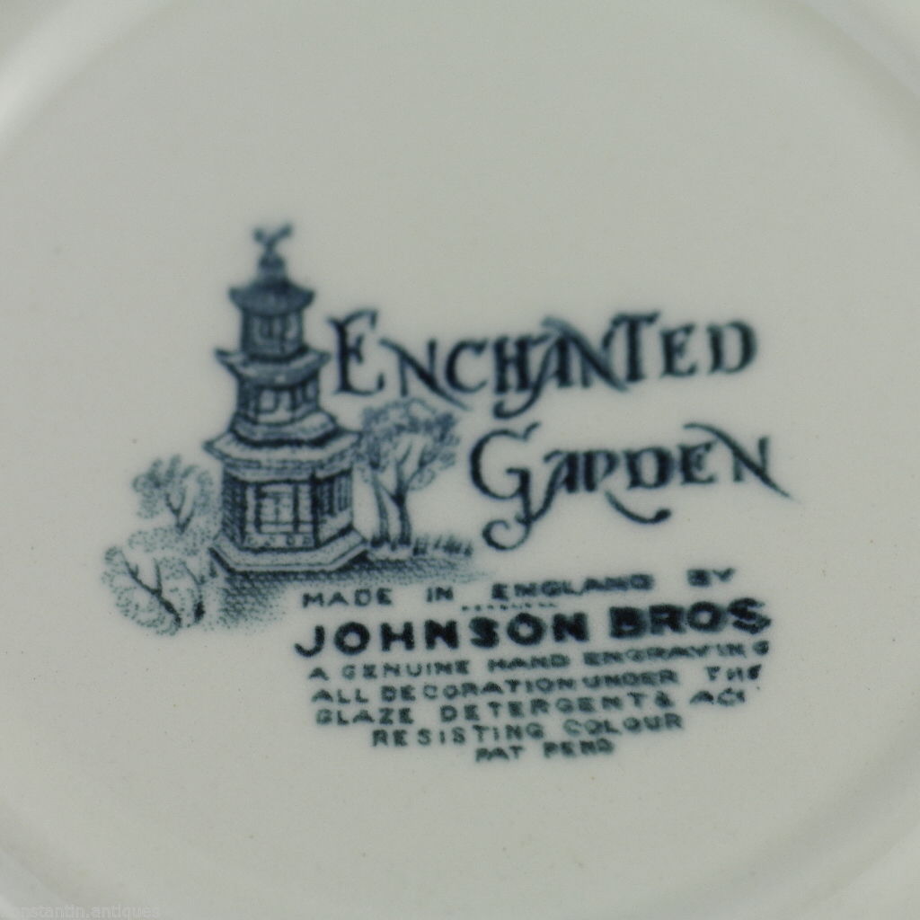 Cuenco de porcelana vintage Johnson Bros China Jardín Encantado