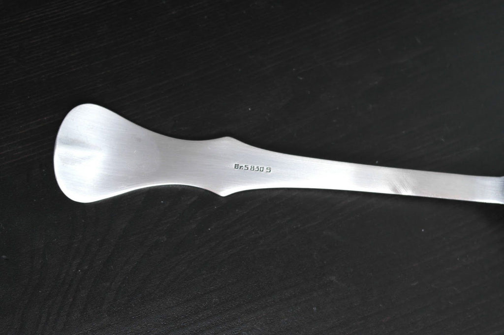 Antique solid silver powder sifter spoon Norway 830S TH Marthinsen