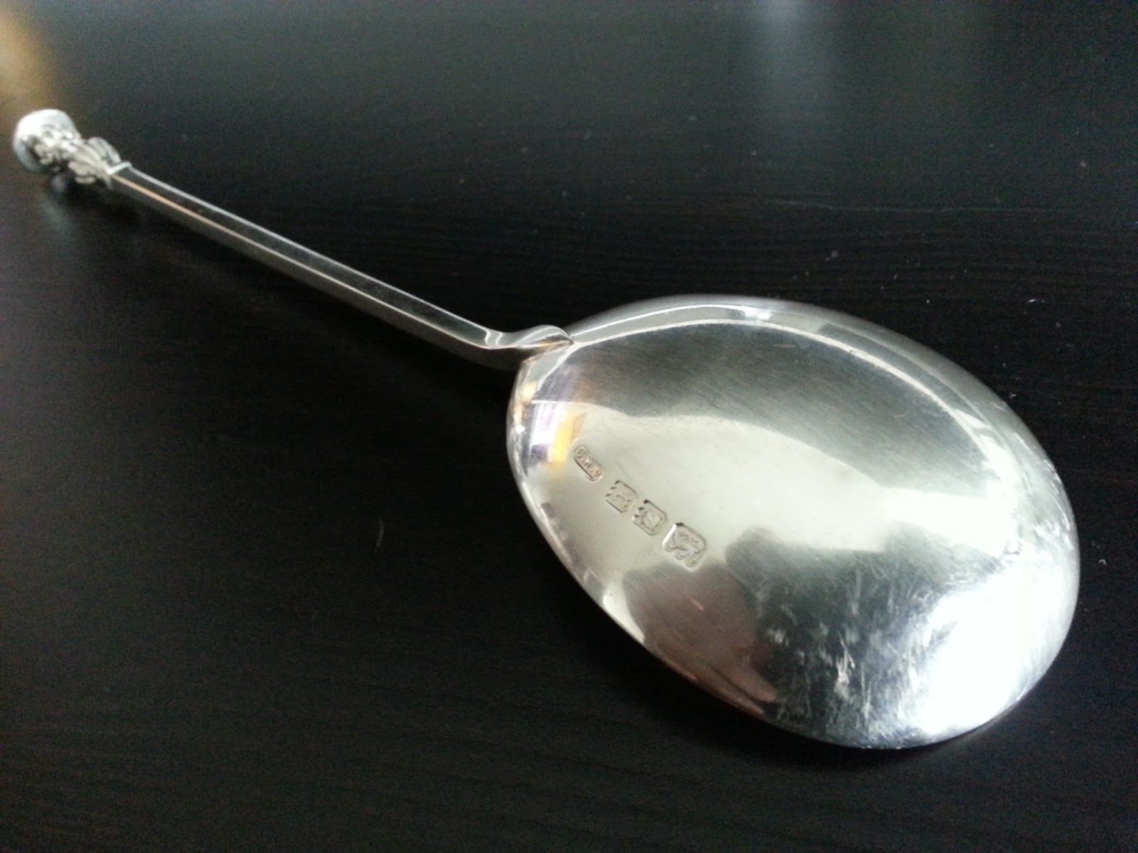 Cuchara antigua de plata de ley de 1932 de William Fearn London