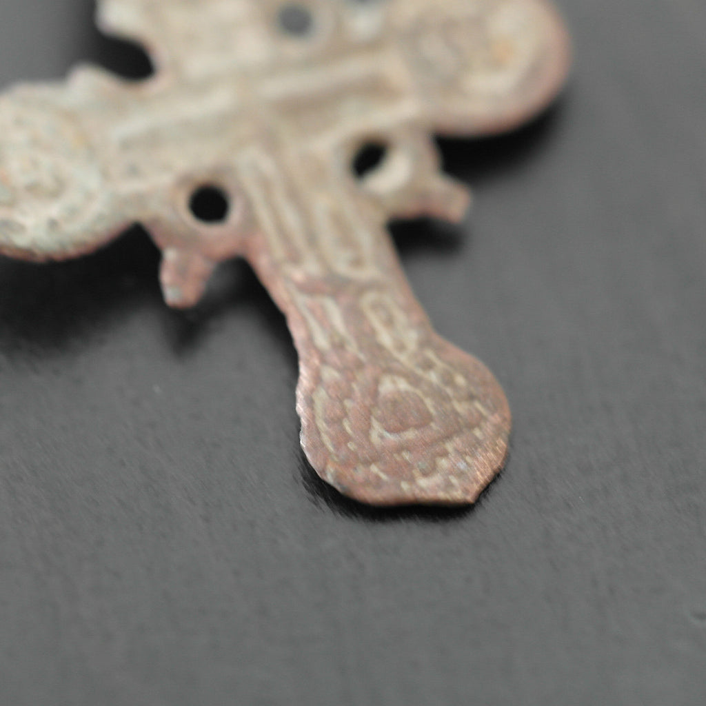 Cruz sólida antigua Imperio ruso Viejos creyentes ortodoxos
