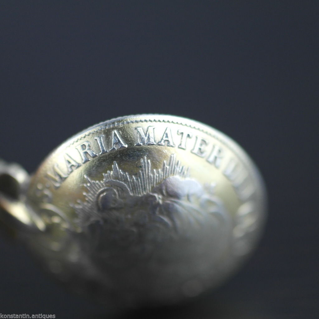 Antique 1835 gold plated solid silver 20 Kreuzer coin spoon Francis II Holy Roman Emperor 800 German