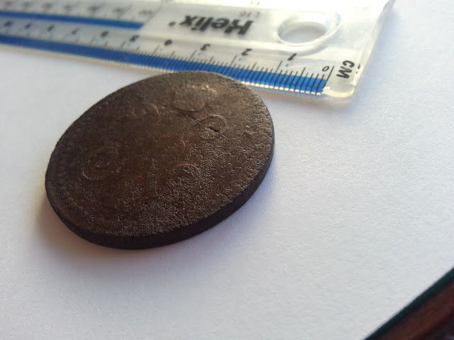 Antique 1840 coin 3 kopeks Emperor Nicholas I of Russian Empire 19thC