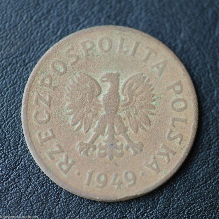 Jahrgang 1949 Münze 50 Grosze Präsident Bolesław Bierut der Republik Polen 20. Jahrhundert