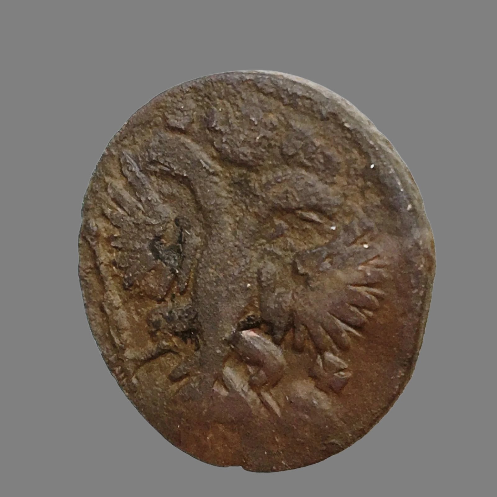 Antike 1751-Münze Denga-Kopek Kaiser Anna des Russischen Reiches 18. Jh