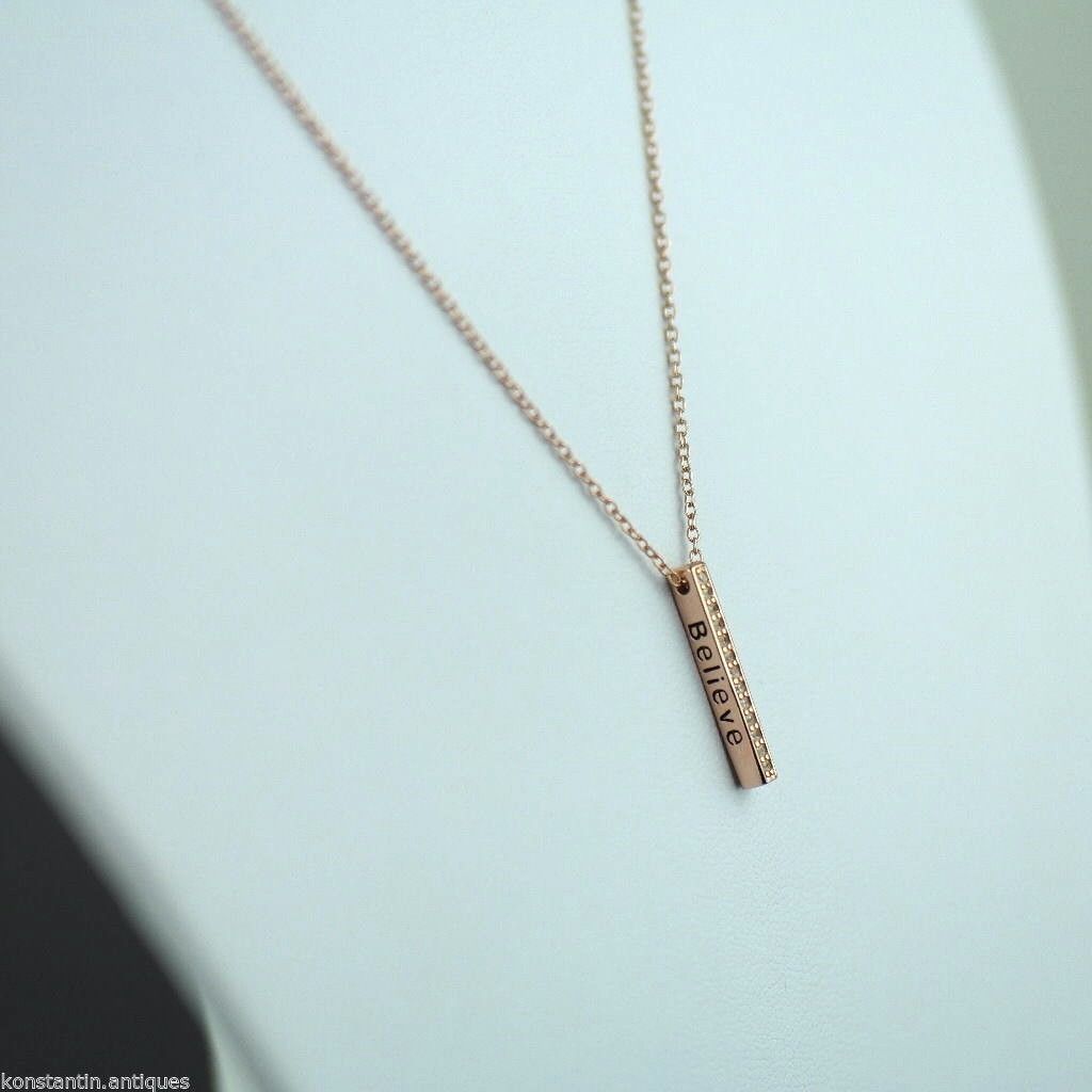 Gold Over Sterling silver Clear stone pendant on chain Stella Picciotto Verona