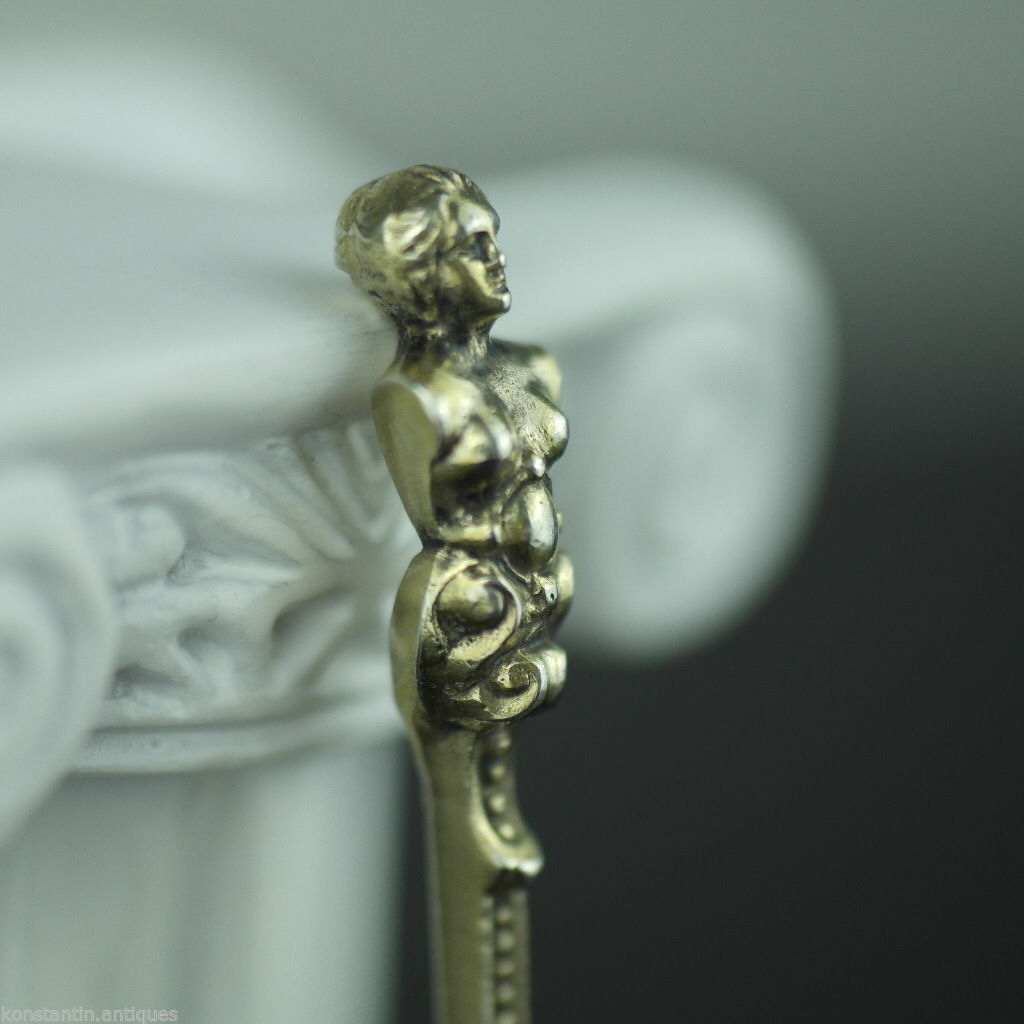 Antiker 20-Kreuzer-Münzlöffel aus vergoldetem Silber aus dem Jahr 1770, Theresia, Österreichisches Kaiserreich, 800