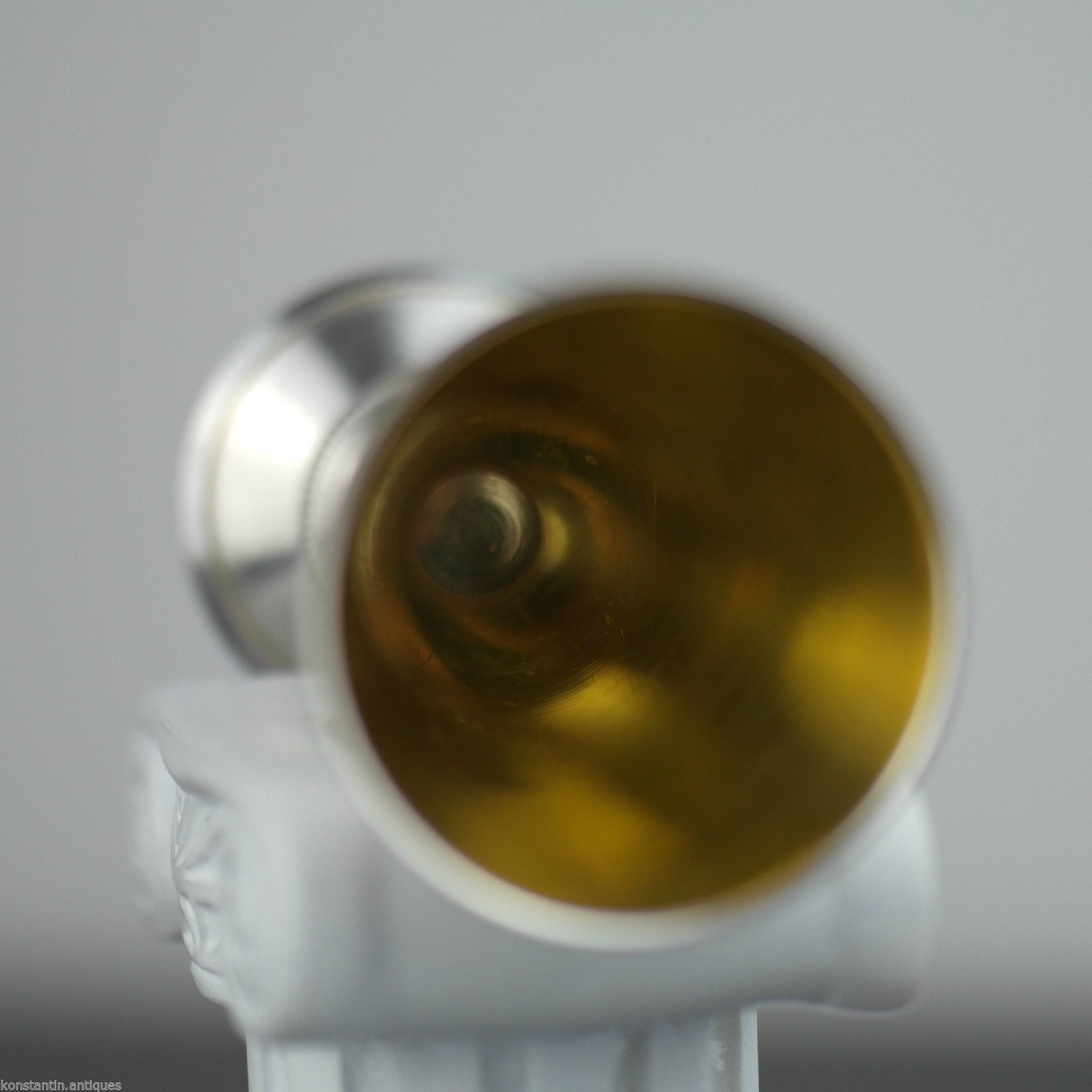 Antique style 20thC solid silver gold plated cup Estonia USSR