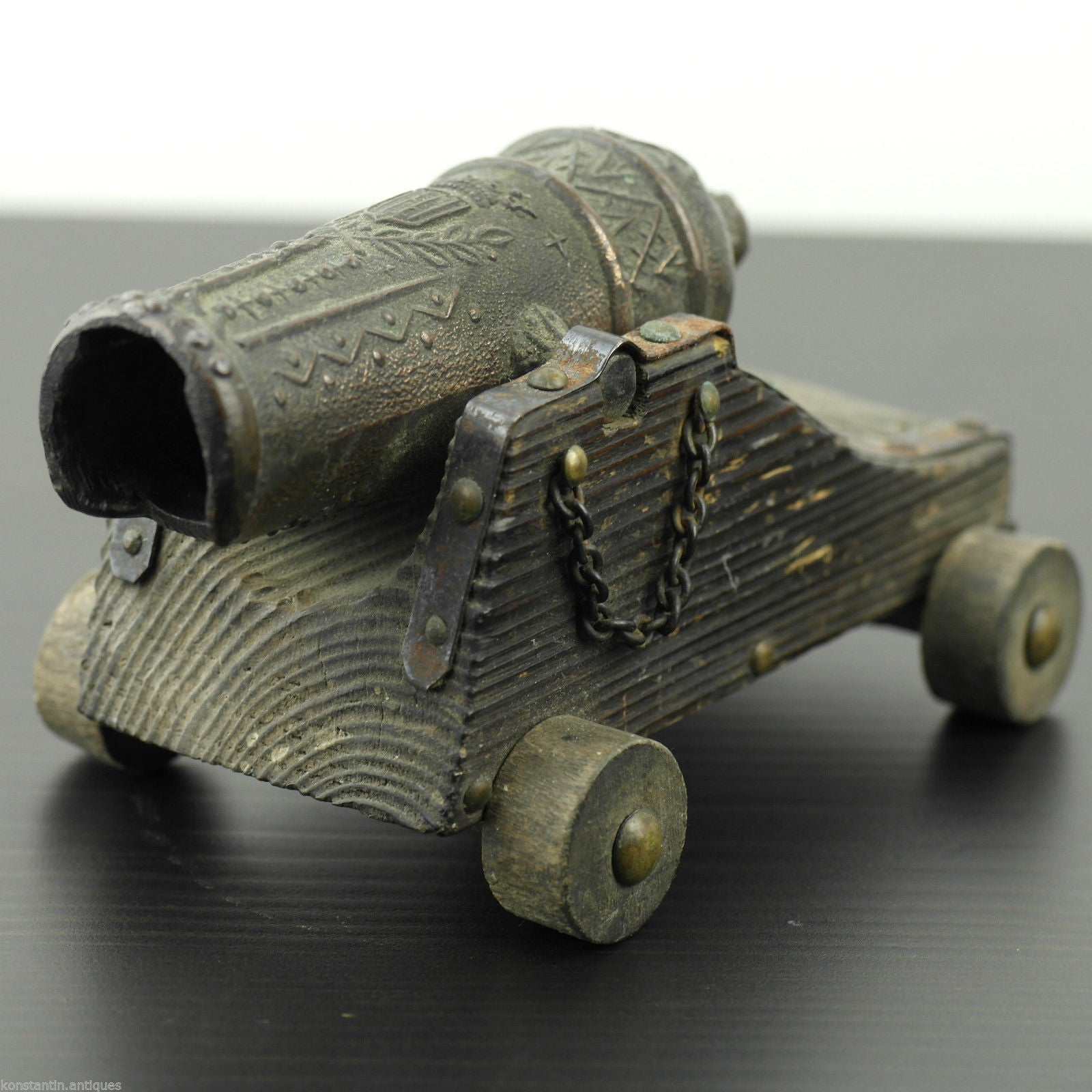 Vintage model Antique cannon statue 269.7 g Canon Marina Espanola Siglo XVI gift