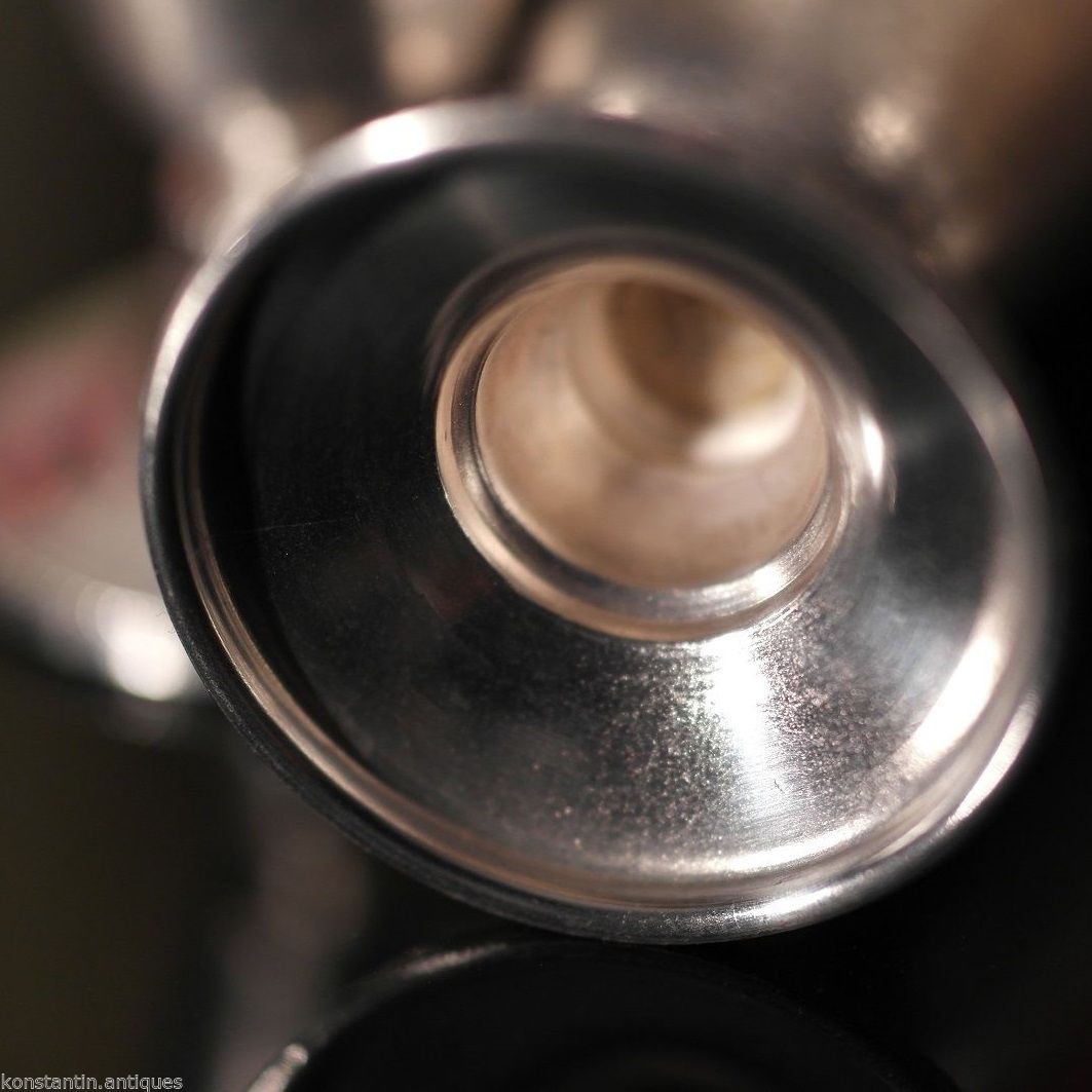 Vintage Russian solid silver gild Cups set of 4 Liqueur Vodka РЮ5 875 USSR