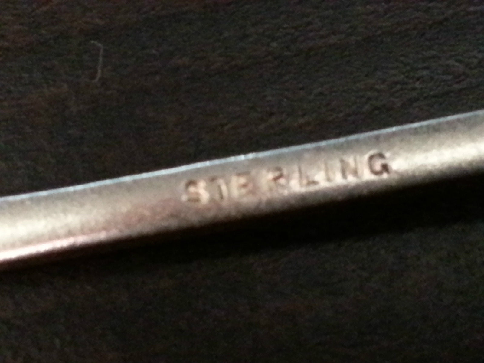 Antiker Emaille-Löffel aus vergoldetem Sterlingsilber, Montreal, Kanada