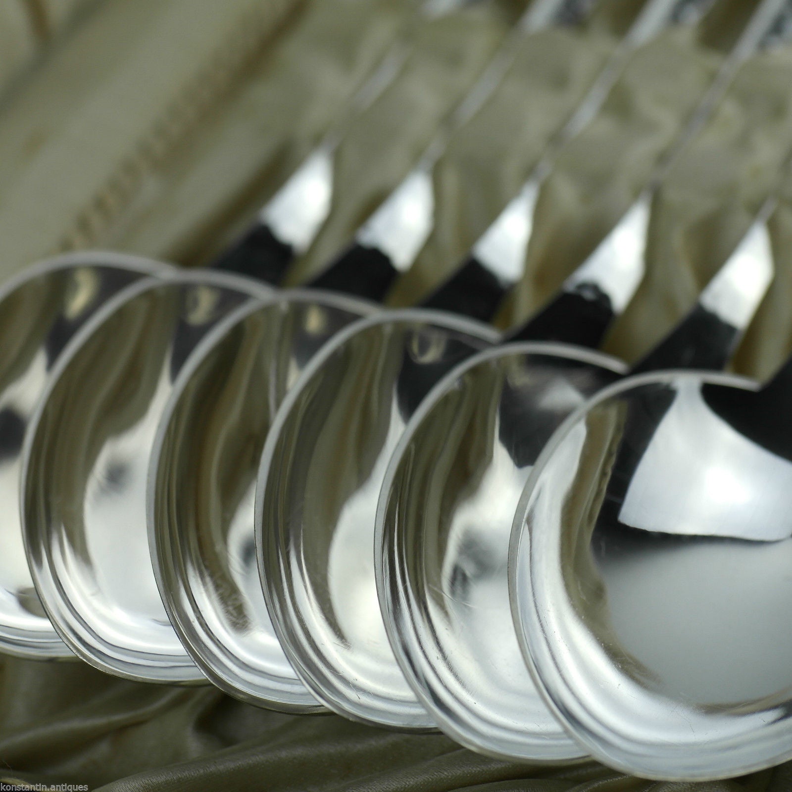 Antique Danish Sterling silver 1933 set of six spoons