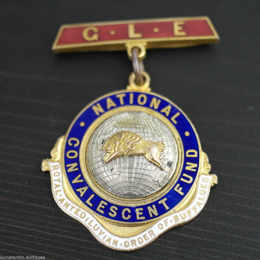 Enamel Medal *RAOB* GLE NATIONAL CONVALESCENT FUND great gift