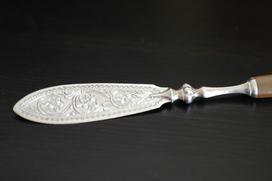 Antique solid silver middle east page turner