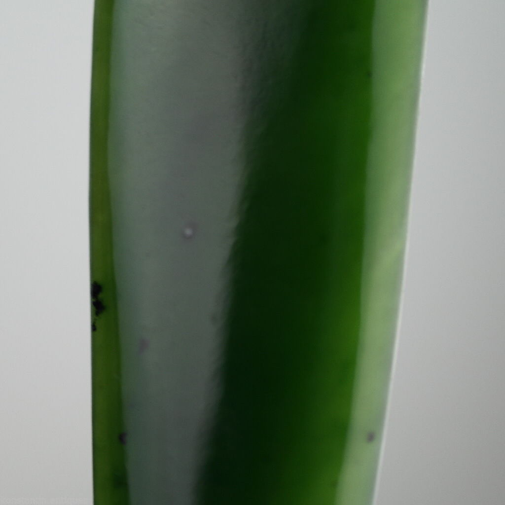 Antiker Brieföffner aus massivem Silber aus dem Jahr 1905 mit Nephrit-Griff, London Edwardian