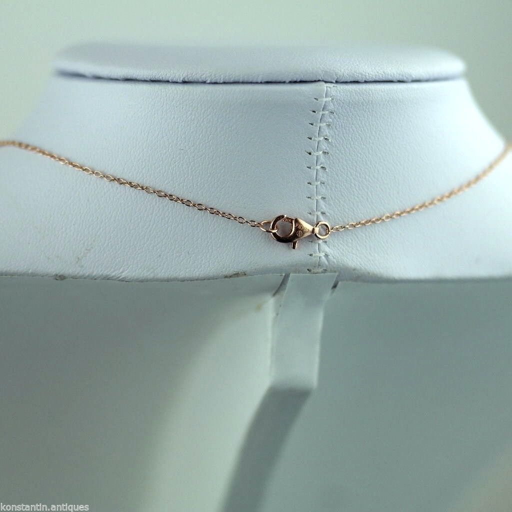 Gold Over Sterling silver Clear stone pendant on chain Stella Picciotto Verona