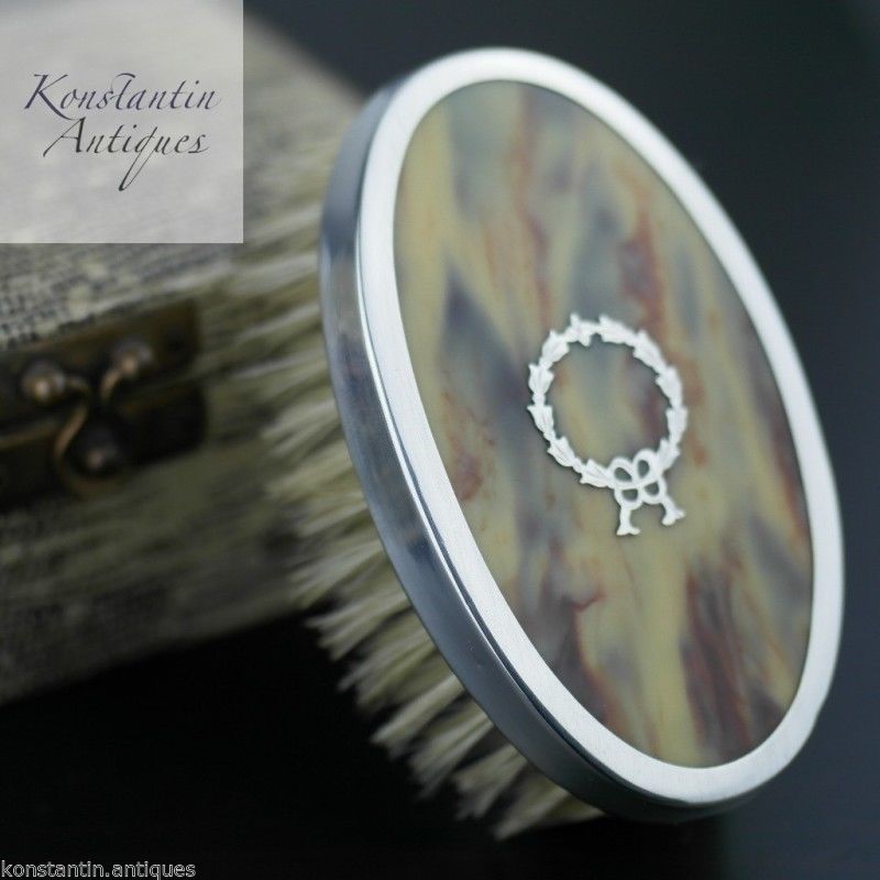 Antigua caja DMC de carey de plata esterlina Birmingham 1927 Imperio Británico