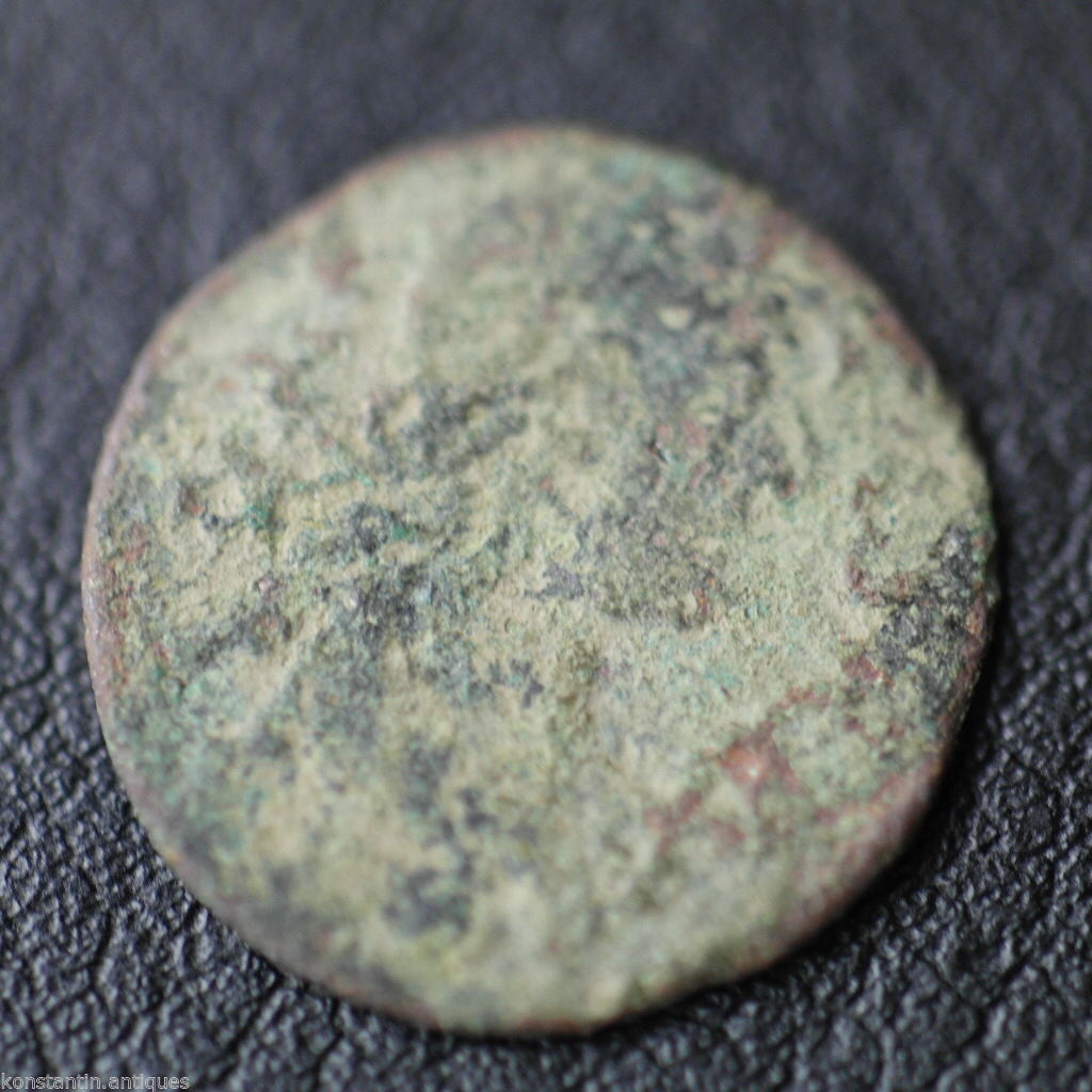 Moneda antigua de 1665 1 chelín Juan II Casimiro Vasa Gran Ducado de Lituania siglo XVII