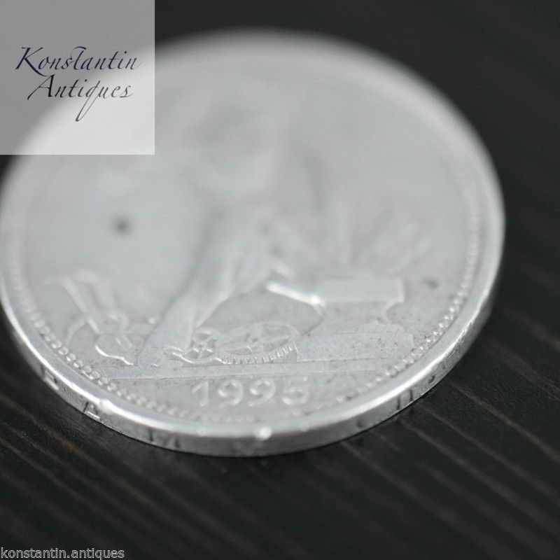 Vintage 1925 moneda de plata maciza 50 kopeks Secretario General Stalin de la URSS Moscú