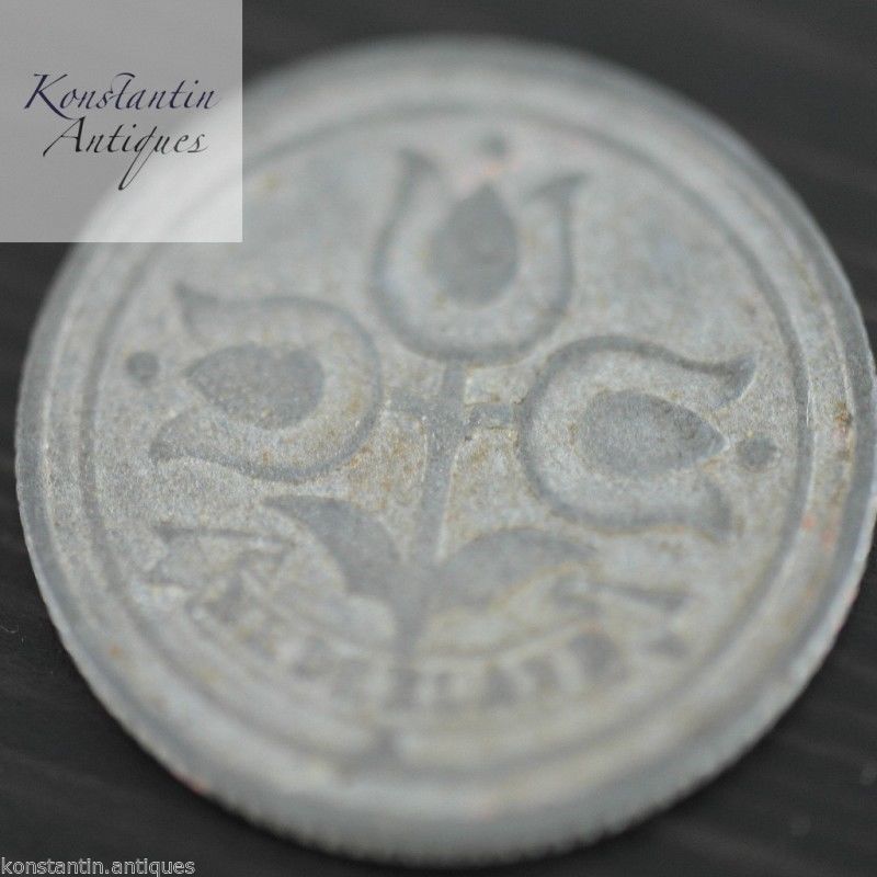 Vintage 1942 coin 10 cents Netherland great old gift