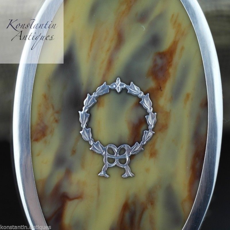 Antique sterling silver tortoiseshell Birmingham 1927 DMC box British Empire