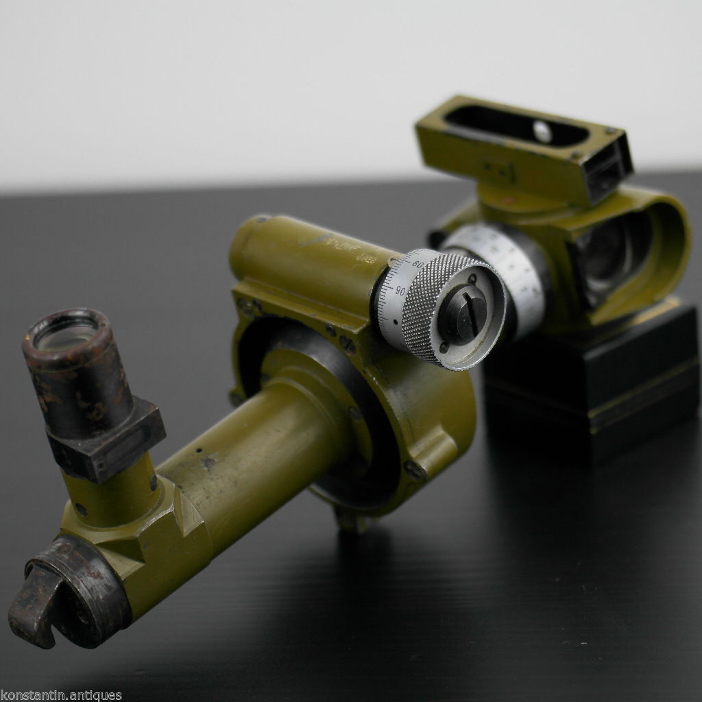Cold war Russian The regimental gun sight PG-1 Panoramic telescope USSR museum