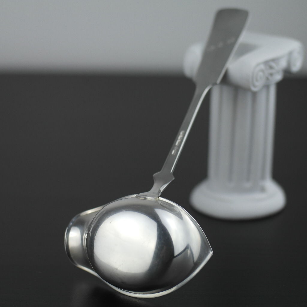 Vintage 1957 solid silver gold plated ladle Finland