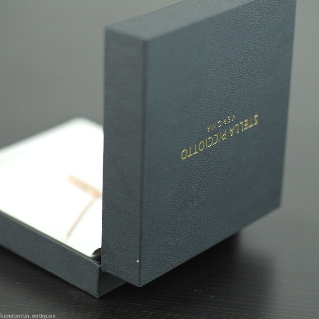 Colgante con cadena de piedra transparente en oro sobre plata de ley Stella Picciotto Verona