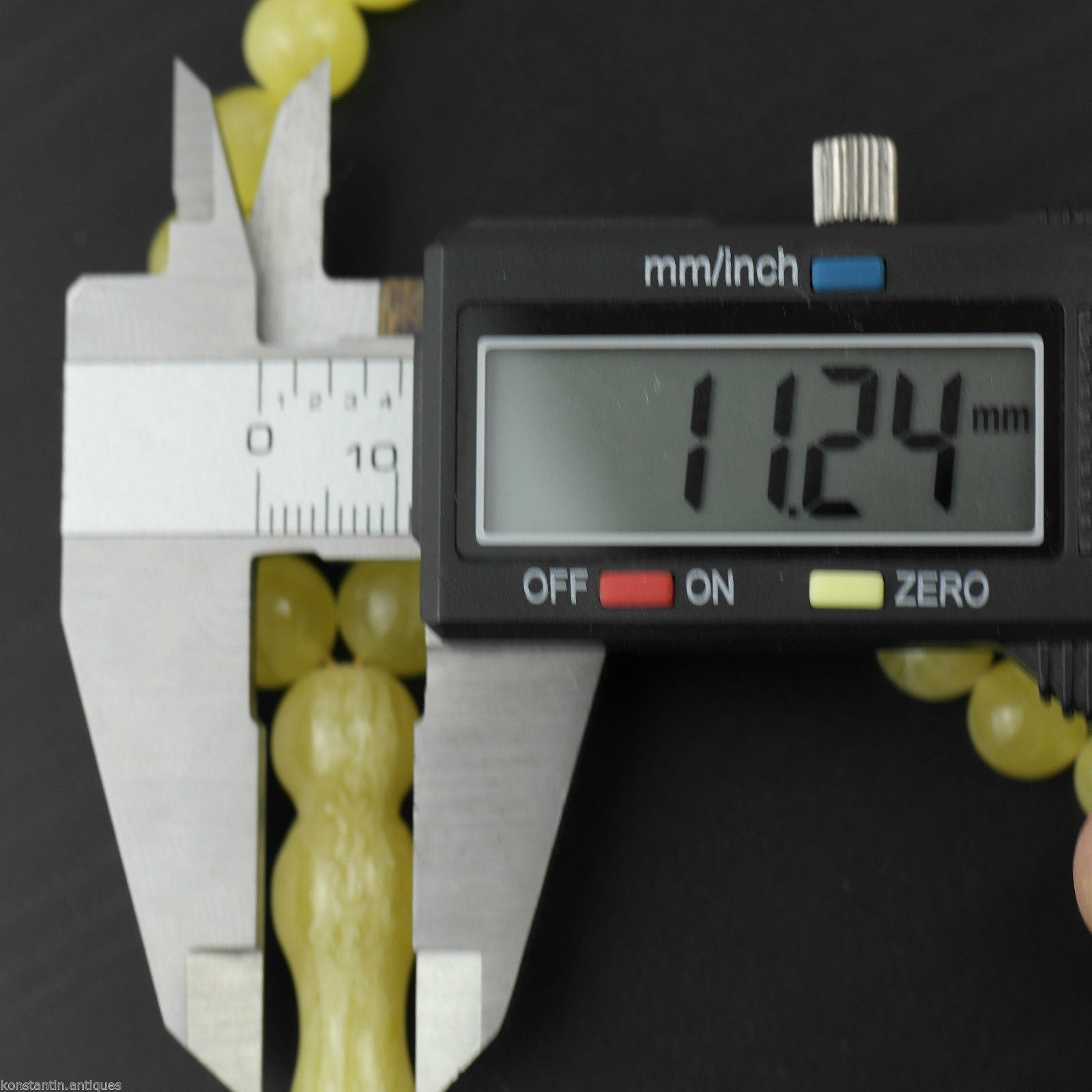 Cuentas genuinas de ámbar báltico 9 mm Islam Tasbih Rosario blanco yema nublada