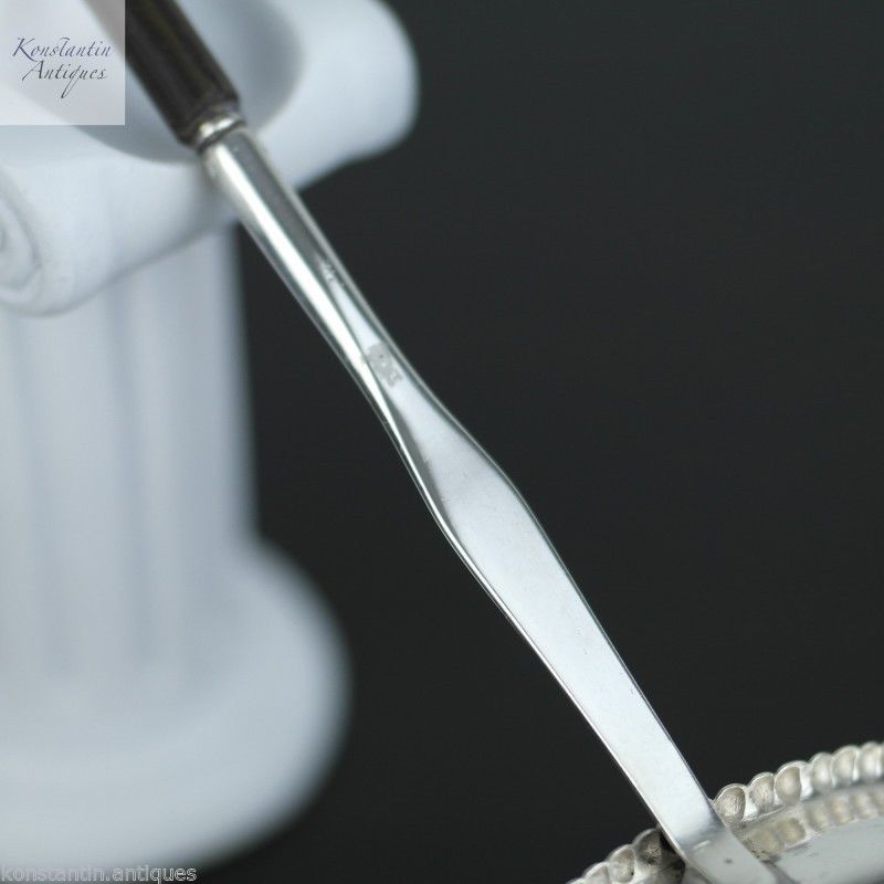 Antique Georgian Toddy ladle solid silver wood handle British Empire great gift