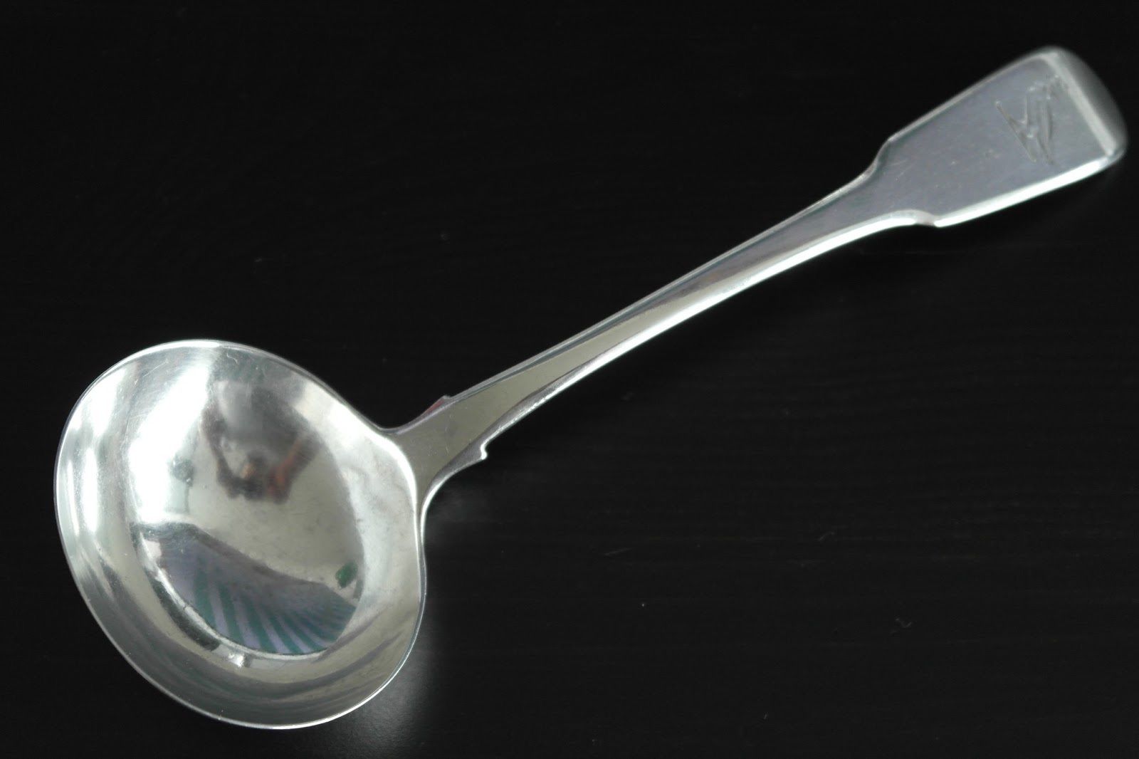 Antique 1816 sterling silver ladle duty British Empire of George 19thC