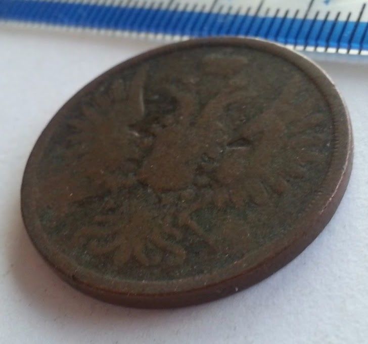 Antique 1832 coin 2 kopeks Emperor Nicholas I of Russian Empire 19thC SPB